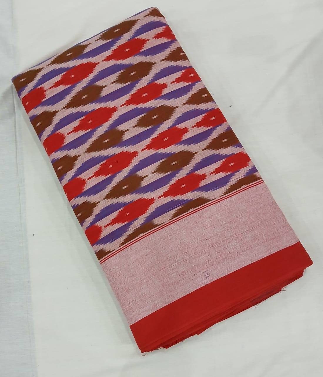 Pochampally Ikkat Cotton Single Bedsheet