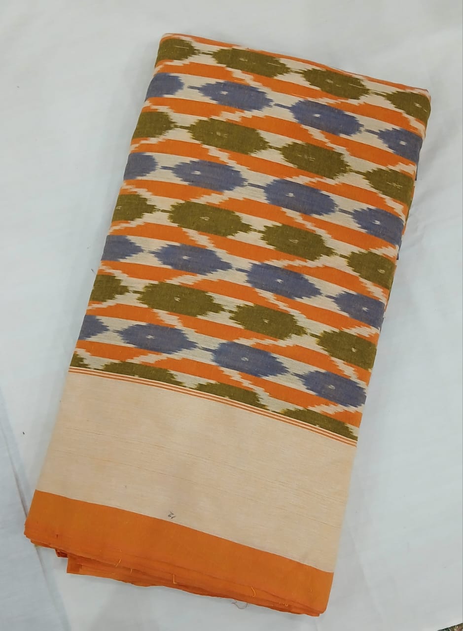 Pochampally Ikkat Cotton Single Bedsheet