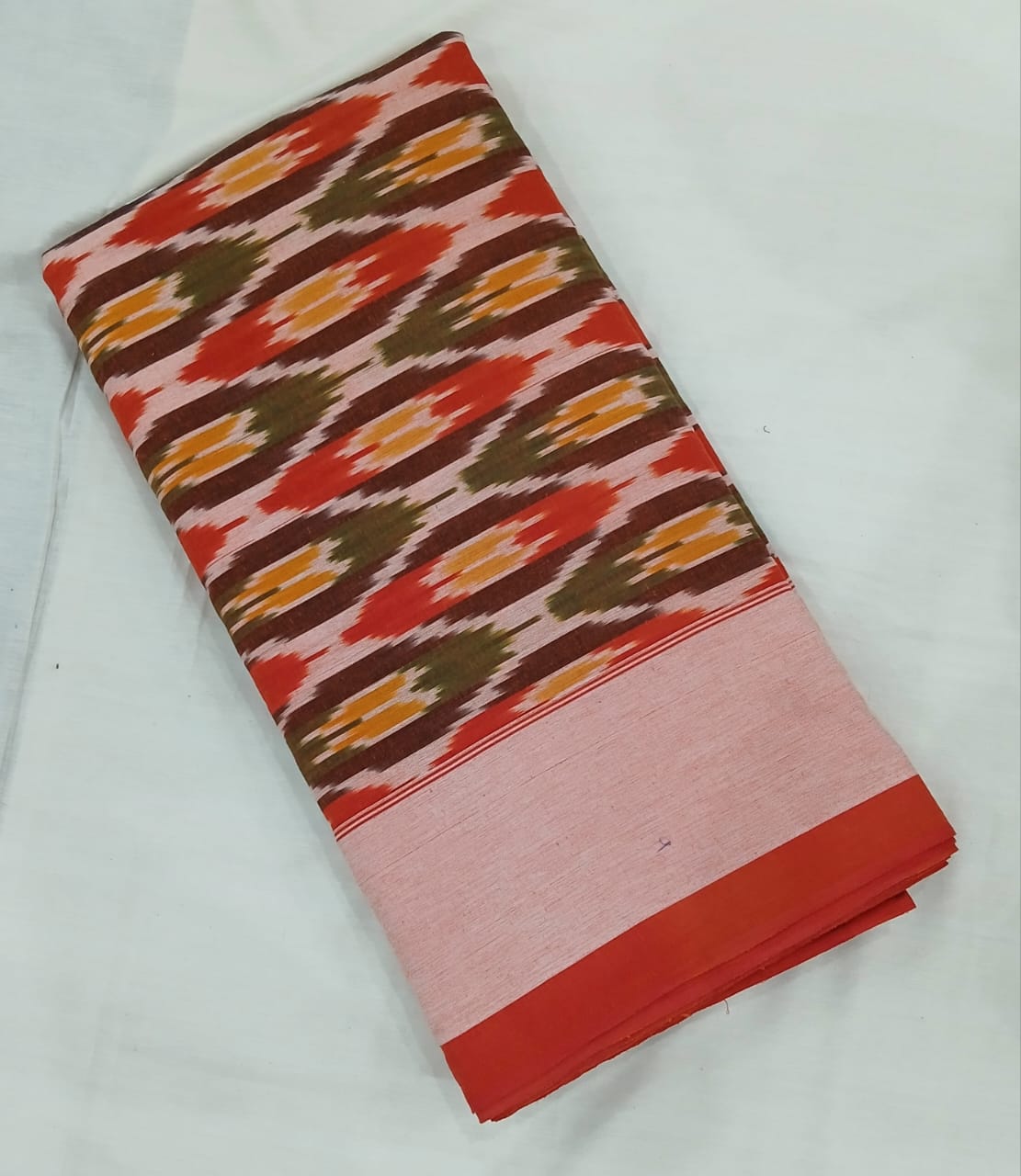 Pochampally Ikkat Cotton Single Bedsheet