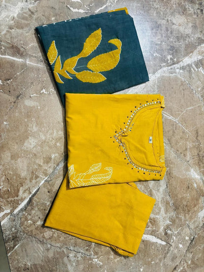 Ladies Cotton Suit - With color varients