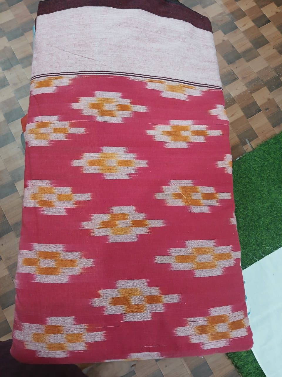 Pochampally Ikkat Cotton Single Bedsheet