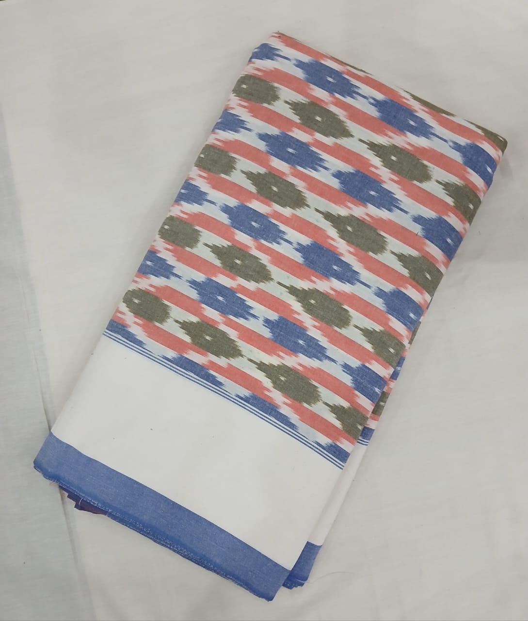 Pochampally Ikkat Cotton Single Bedsheet