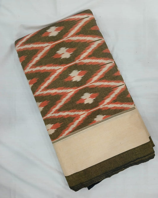 Pochampally Ikkat Cotton Single Bedsheet