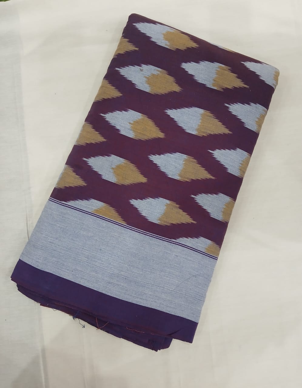 Pochampally Ikkat Cotton Single Bedsheet